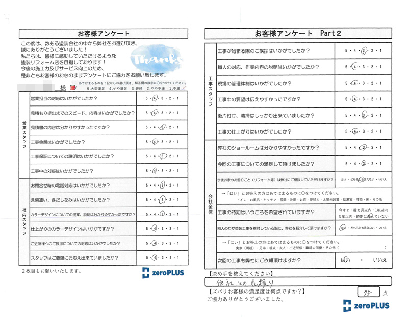 アンケート